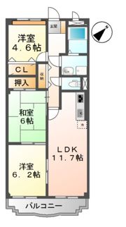 ワッフルハイツの間取り画像