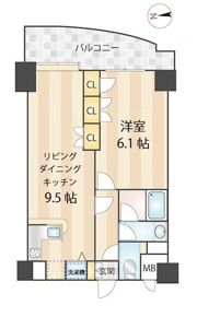 ニューガイアリルーム日暮里No.77の間取り画像