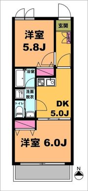 月村マンションNo.19の間取り画像