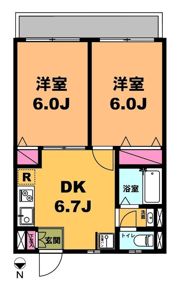 月村マンションNo.22の間取り画像