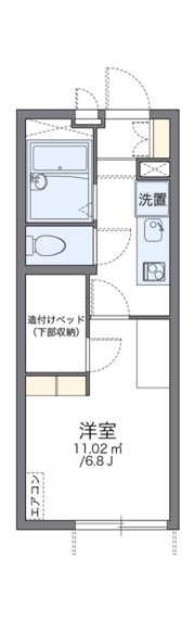 レオパレスアンソレイユの間取り画像