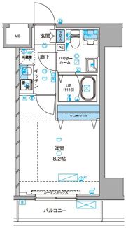 ジェノヴィア浅草IIIグリーンヴェールの間取り画像