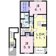 ジュネス Aの間取り画像