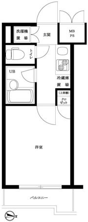 ルーブル武蔵小杉参番館の間取り画像