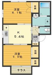 メゾン昴の間取り画像