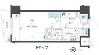 ZOOM市谷本村町の間取り画像