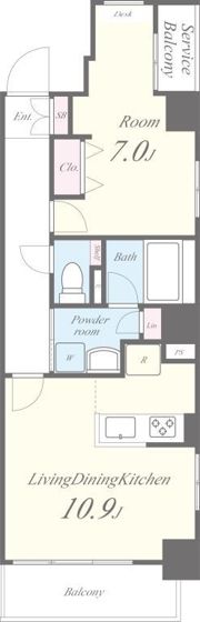 GARDEN COURT A 高島平の間取り画像