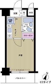フェニックス笹塚壱番館の間取り画像