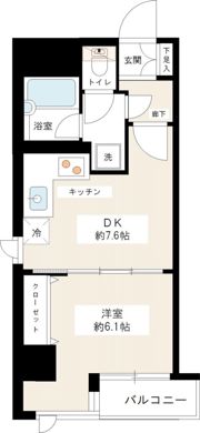 カスタリア新宿御苑の間取り画像