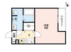 CRASTINE西堀8丁目Bの間取り画像