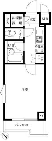 ルーブル武蔵小杉弐番館の間取り画像