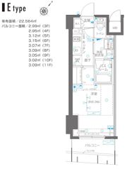 ZOOM横浜関内の間取り画像