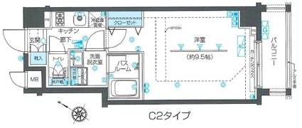 ZOOM目黒不動前の間取り画像