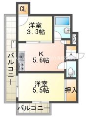 コスモスマンション西武遊園地の間取り画像