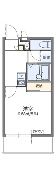 レオパレス悠和の間取り画像