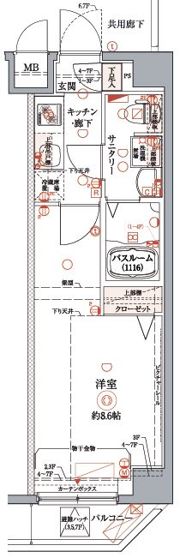 クレヴィスタ豊洲ベイサイドの間取り画像