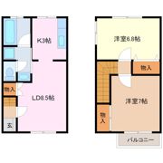 ベルメゾン奥住C棟の間取り画像
