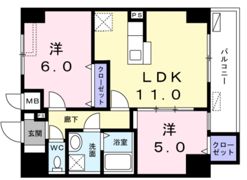 レジデンス桜樺の間取り画像