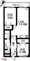 コーポ第三糀屋の間取り画像