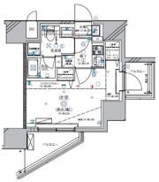 ディアレイシャス北千住の間取り画像