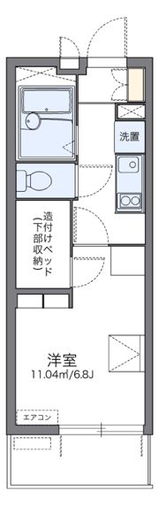 レオパレスグランデーム幕張の間取り画像