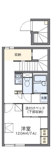 レオパレスレミナール並木の間取り画像