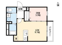 つばめハウス南流山の間取り画像