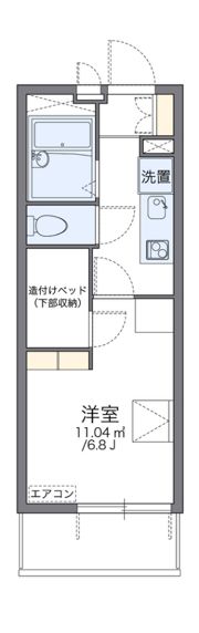 レオパレスM＆Kの間取り画像