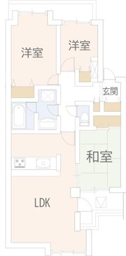 リズ市川平田の間取り画像