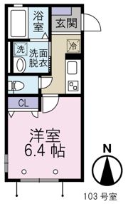 カトル フィーユの間取り画像