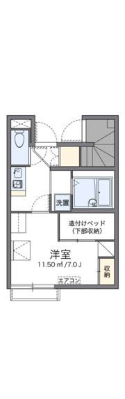 レオパレスサンヴィラージュの間取り画像