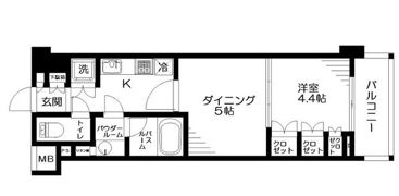 日神デュオステージ板橋駅前の間取り画像