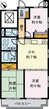 クレール滝山の間取り画像