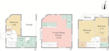 豊島区南大塚2丁目戸建の間取り画像