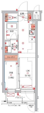 ハーモニーレジデンス東京八広THE SKYの間取り画像