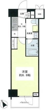 ステージグランデ茅場町の間取り画像