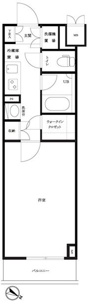 ルーブル三軒茶屋参番館の間取り画像