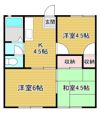 波奈コーポの間取り画像