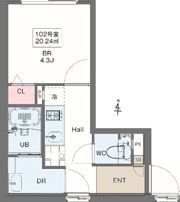 コンポジット清澄イーストの間取り画像