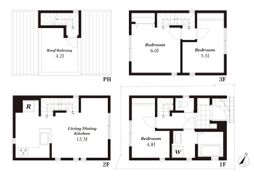 葛飾区白鳥三丁目戸建の間取り画像