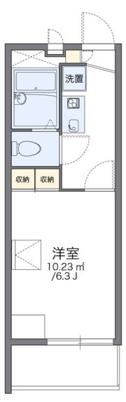 レオパレスヒューゲル参番館の間取り画像
