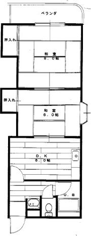 八尾大発マンションの間取り画像