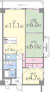 グランドゥール緑ヶ丘の間取り画像