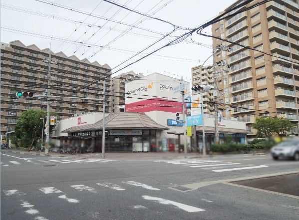 近くのグルメシティ 八尾店まで768m（徒歩10分）