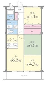 パルトーク山本の間取り画像