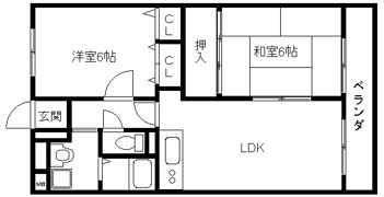 デルニエ本町の間取り画像