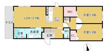 シャーメゾン アミシゲの間取り画像