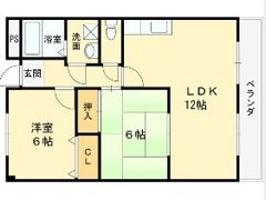 松岡マンションIIの間取り画像