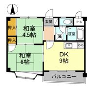 レジデンスタカラの間取り画像