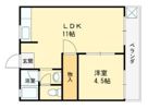 コーポみその Aの間取り画像